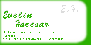 evelin harcsar business card