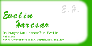 evelin harcsar business card